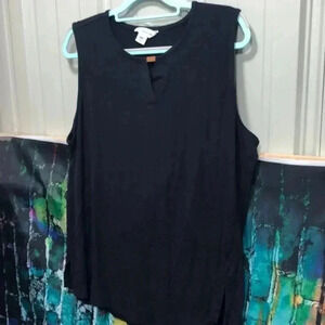 Liz Claiborne plus size XXL navy‎ blue tank top